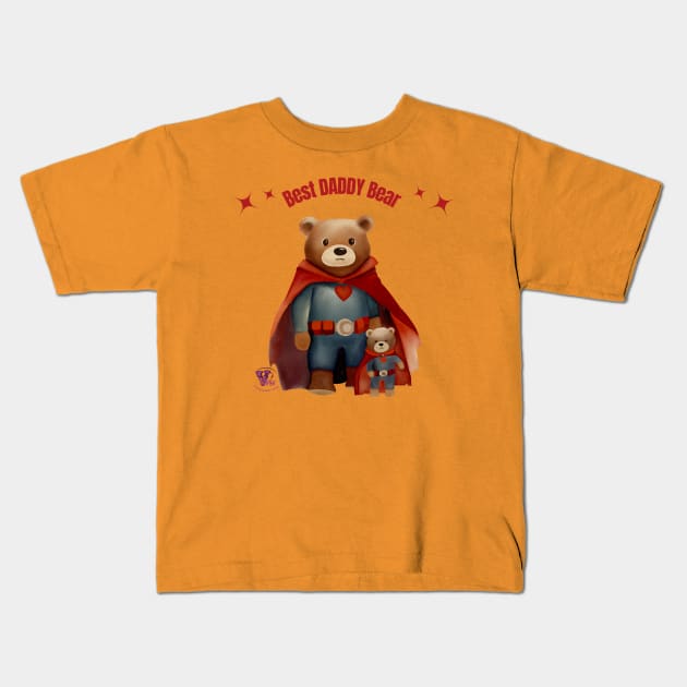 Daddy Bear Kids T-Shirt by Viper Unconvetional Concept